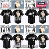 Black baseball jerseys for Rosalía's LUX TOUR 2026 with Dodgers, Mets, Red Sox, and Astros team logos and artist photo!