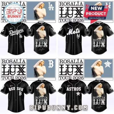 Rosalía x MLB LUX Tour 2026 Limited Edition Signature Baseball Jersey