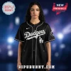 Black baseball jersey with white 