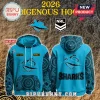 Custom Cronulla Sharks 2026 Indigenous hoodie in blue and black with dot art patterns and team logo!