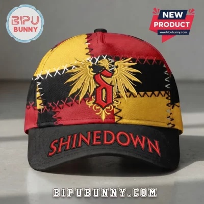 Shinedown Rock Band Patchwork Eagle Wings Baseball Cap