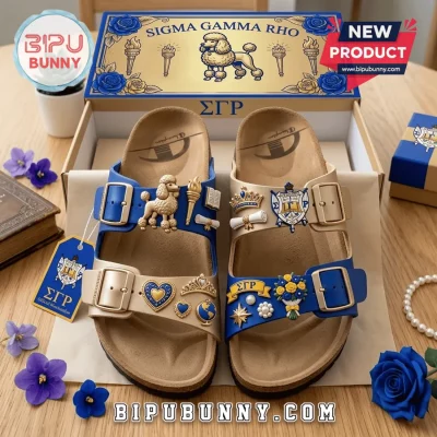 Sigma Gamma Rho SGRho Poodle Premium Custom Sandal Birken