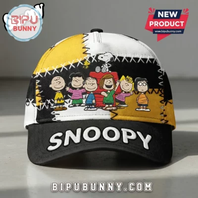 Snoopy Peanuts Gang Patchwork Baseball Cap