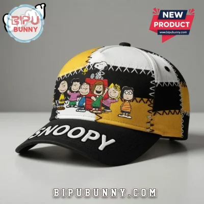 Snoopy Peanuts Gang Patchwork Baseball Cap