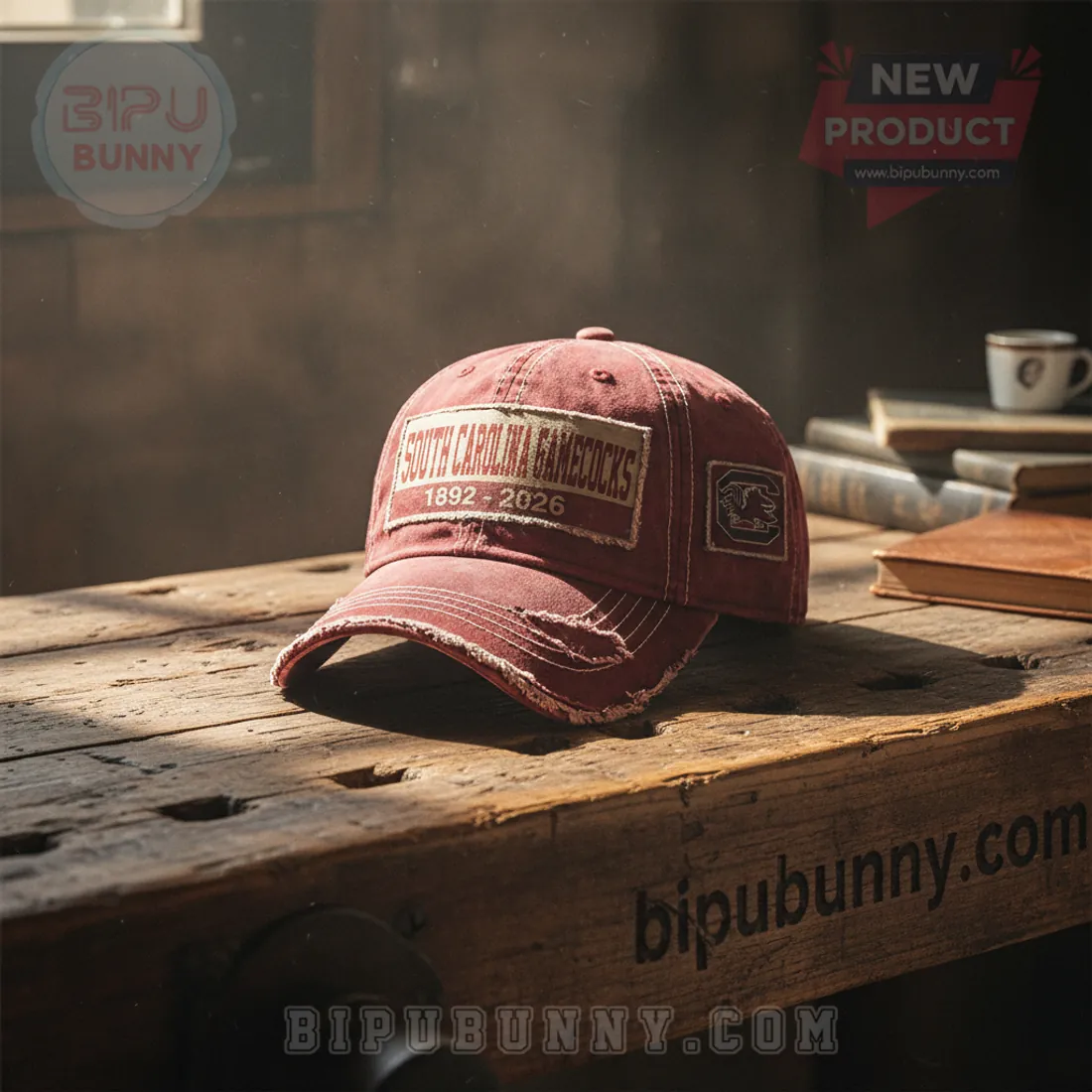 South Carolina Gamecocks 1892-2026 Commemorative Vintage Distressed Baseball Cap