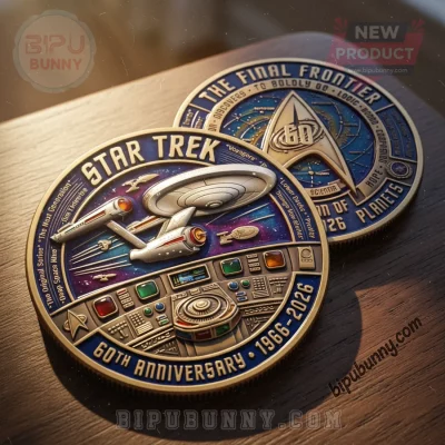 Star Trek 60th Anniversary The Final Frontier Premium 3D Commemorative Coin Star Trek 60th Anniversary The Final Frontier Premium 3D Commemorative Coin