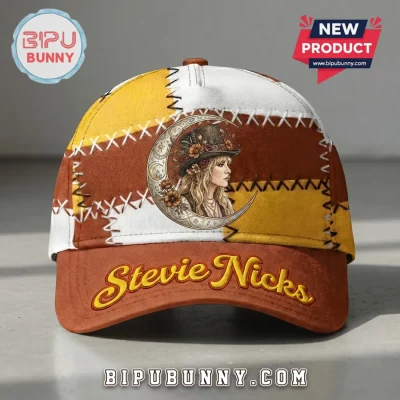 Stevie Nicks Patchwork Crescent Moon Boho baseball Cap