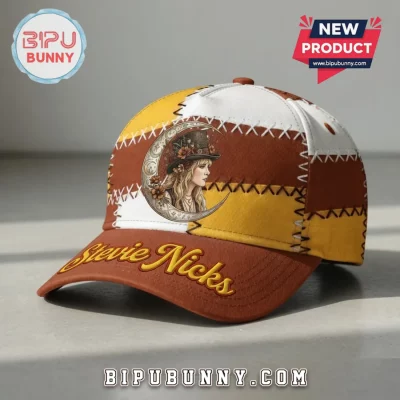 Stevie Nicks Patchwork Crescent Moon Boho baseball Cap