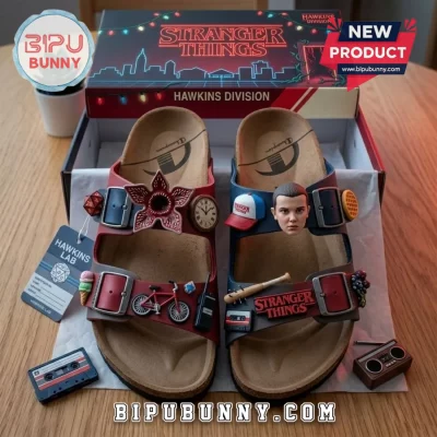 Stranger Things Hawkins Lab Custom Sandal Birken