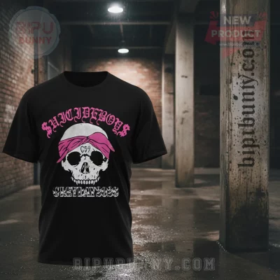 Suicideboys G59 Grey Day 2023 Tour Skull Pink Bandana Music T-Shirt