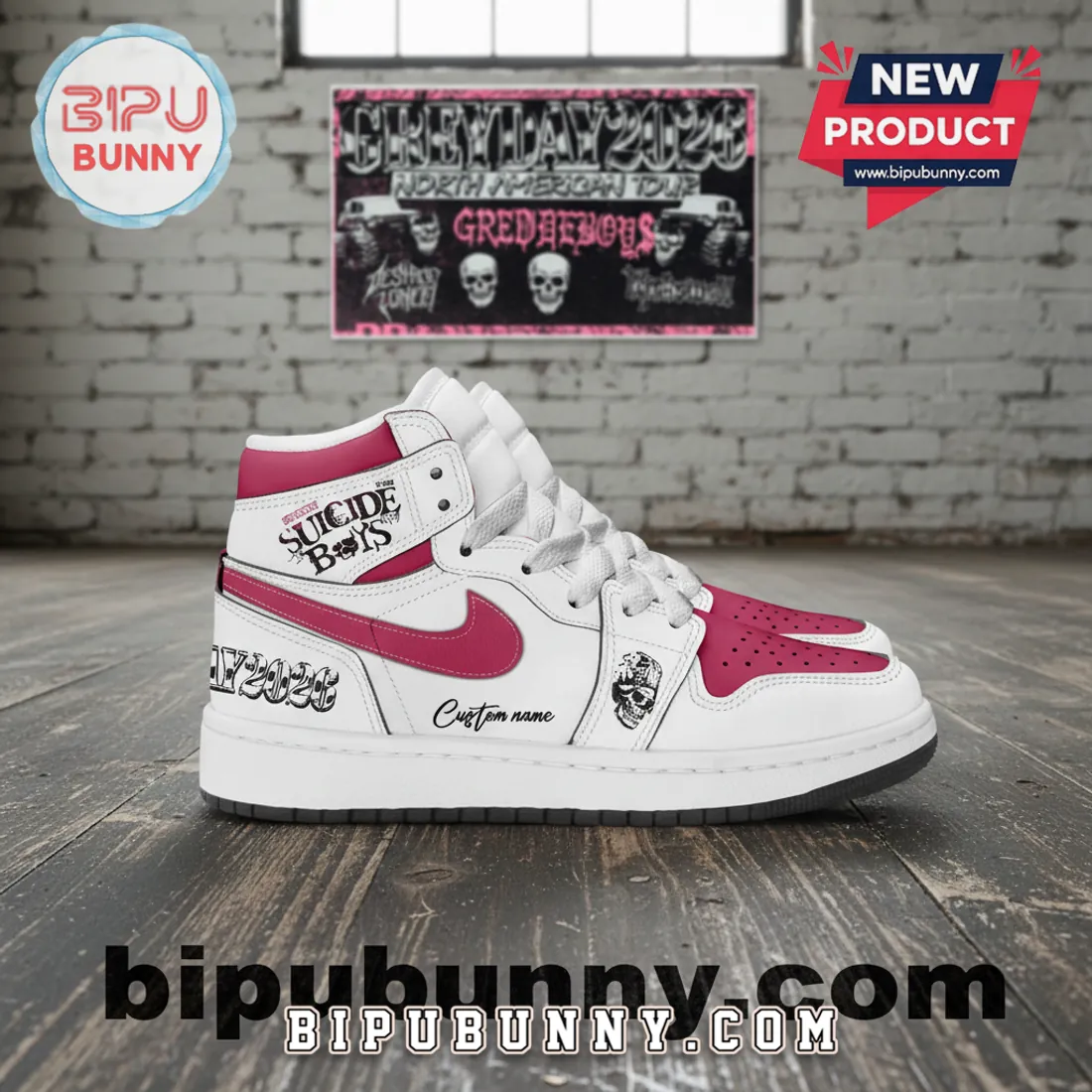 Suicideboys GREYDAY 2026 North American Tour Custom High-Top Sneakers