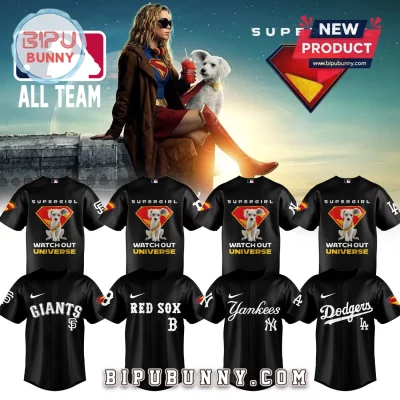 Supergirl Krypto All Team MLB Black Baseball Jersey