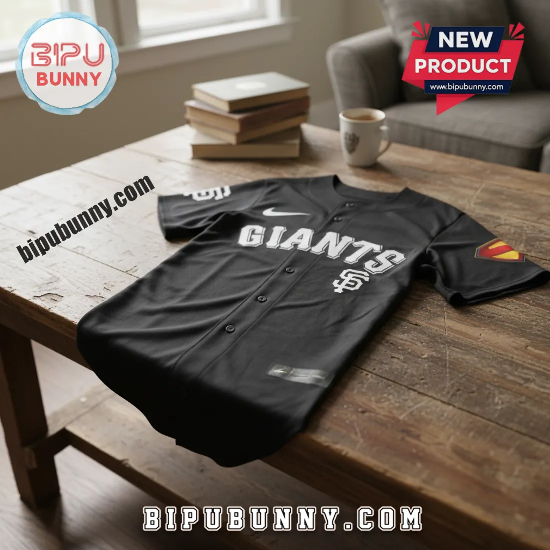 Supergirl Krypto All Team MLB Black Baseball Jersey