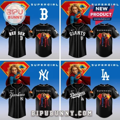 Supergirl MLB All Team Custom Fan Baseball Jersey