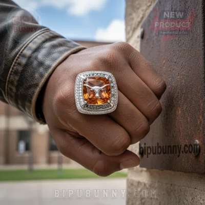 Texas Longhorns 1893-2026 Anniversary Luxury Crystal Fan Ring Texas Longhorns 1893-2026 Anniversary Luxury Crystal Fan Ring