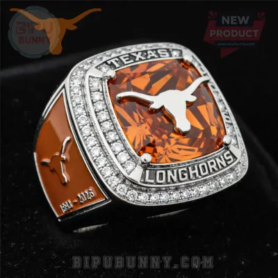 Texas Longhorns 1893-2026 Anniversary Luxury Crystal Fan Ring