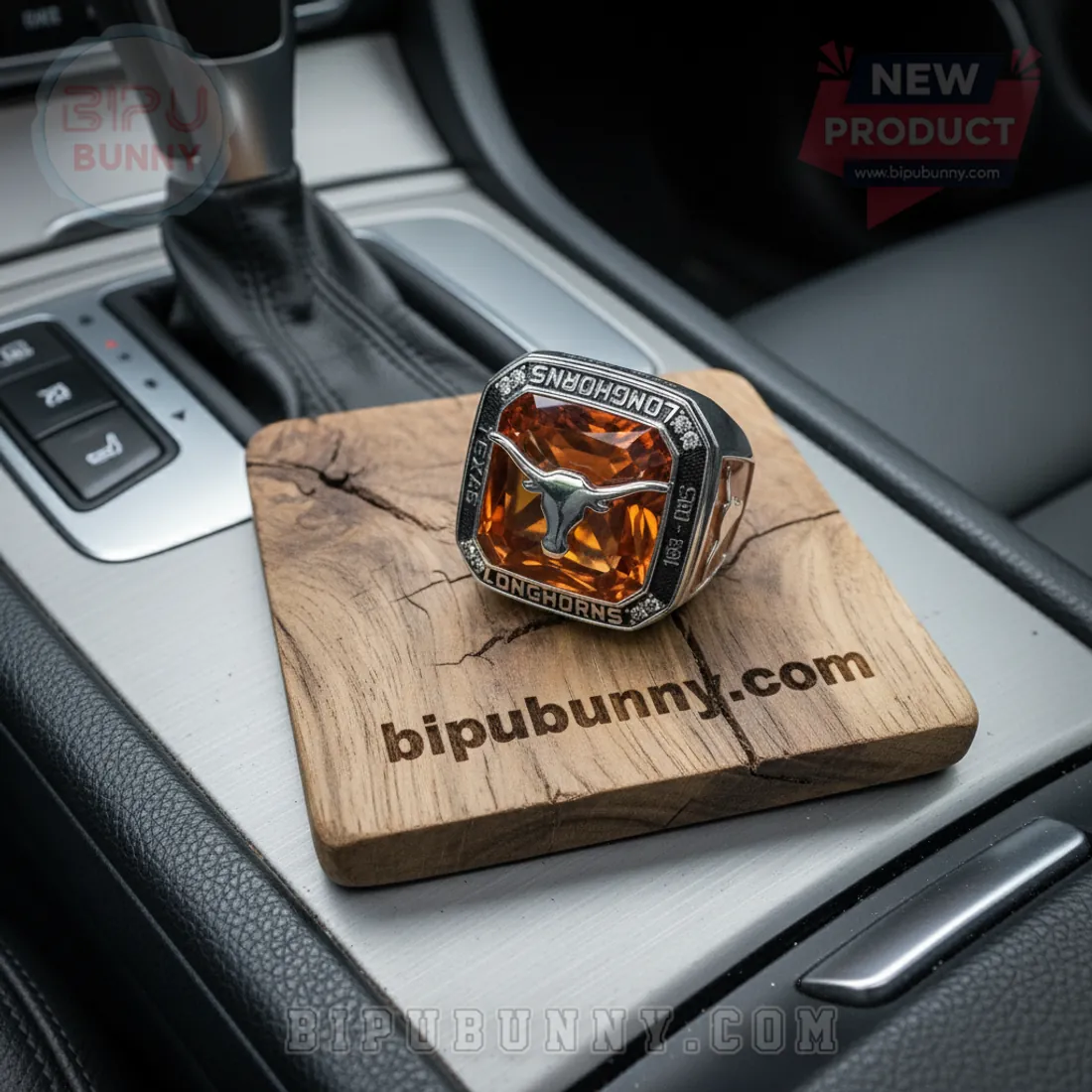 Texas Longhorns 1893-2026 Commemorative Legacy Orange Stone Ring