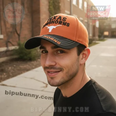 Texas Longhorns Hook ‘Em Horns Embroidered Baseball Cap