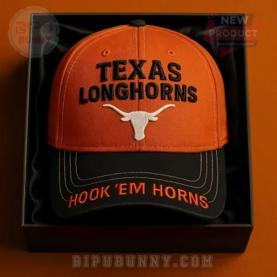 Texas Longhorns Hook ‘Em Horns Embroidered Baseball Cap