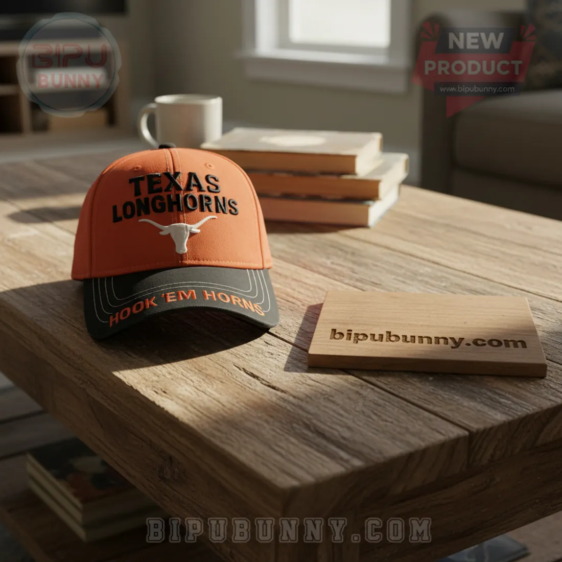 Texas Longhorns Hook 'Em Horns Embroidered Baseball Cap