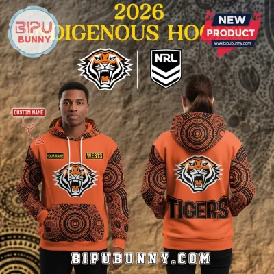 Wests Tigers 2026 Indigenous Heritage Personalized Custom Name Hoodie