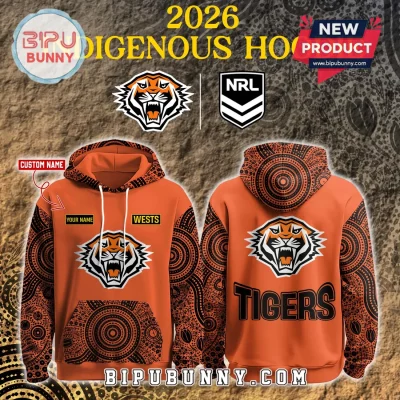 Wests Tigers 2026 Indigenous Heritage Personalized Custom Name Hoodie
