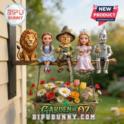 Wizard of Oz Garden Characters Wooden Wall Signs