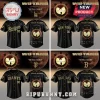 Black and gold custom baseball jersey with Wu-Tang Clan logo and MLB team names like Dodgers, New York, Giants, Red Sox!
