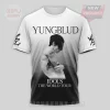 YUNGBLUD IDOLS THE WORLD TOUR grayscale photo print t-shirt! Black and white gradient tee with artist image and sleeve signatures!