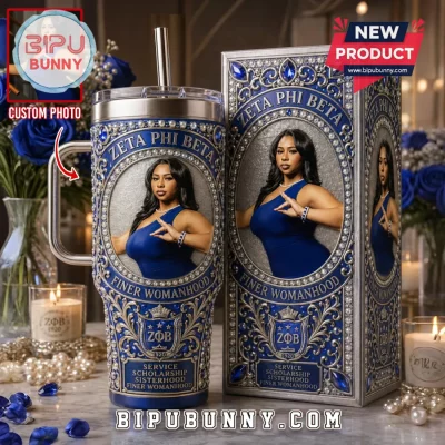 Zeta Phi Beta Custom Photo Finer Womanhood Tumbler