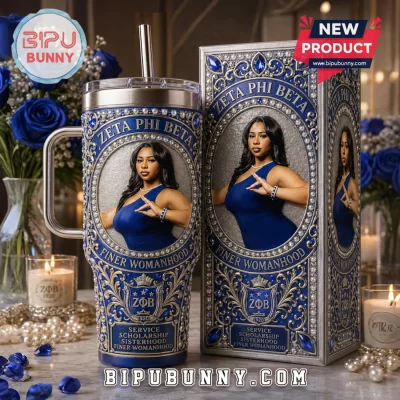 Zeta Phi Beta Custom Photo Finer Womanhood Tumbler