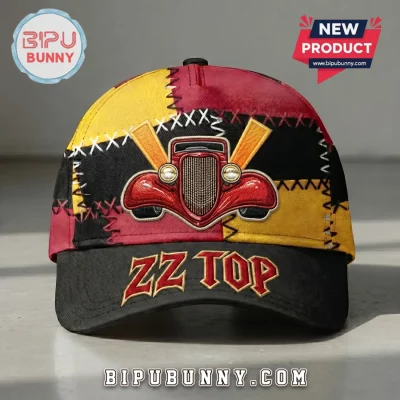 ZZ Top Classic Hot Rod Patchwork Embroidered Rock Band Baseball Cap