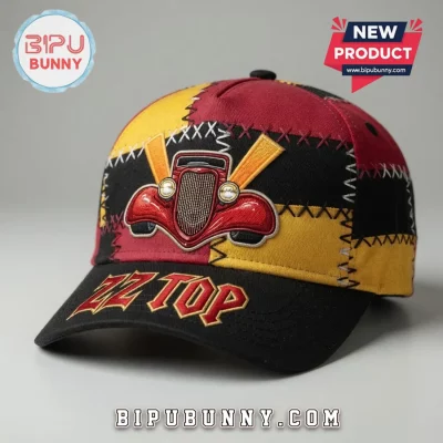 ZZ TOP Hot Rod Embroidered Patchwork Classic Baseball Cap