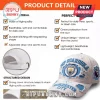 White distressed baseball cap with blue PEP GUARDIOLA text, Manchester City ship logo, Manchester City brim text, and sports patches!