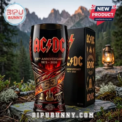 AC/DC 53rd Anniversary 1973-2026 Collectible Beer Glass