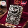 Silver and black metal AC DC lighter with crystal inlay High Voltage and Power Shield text inside velvet lined case!
