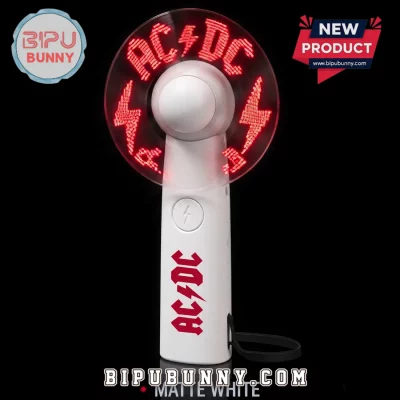 AC/DC Customizable Rock Band LED Hand Fan