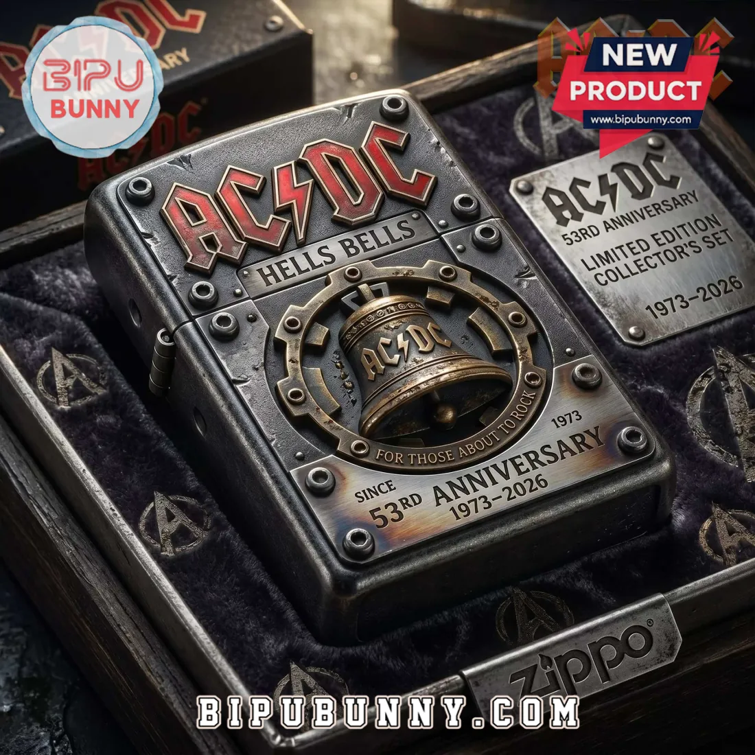 AC/DC Hells Bells 53rd Anniversary Limited Edition Zippo Collector’s Lighter AC/DC Hells Bells 53rd Anniversary Limited Edition Zippo Collector’s Lighter