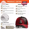 Black red rock AC/DC Hells Bells cap with 3D bell design, cracked texture, heavy metal band merch style!