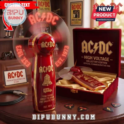 AC/DC High Voltage Collector’s Edition LED Hand Fan