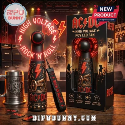 AC/DC High Voltage Rock N Roll LED Hand Fan
