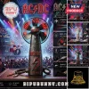 Black AC/DC portable fan with red lightning bolts, 