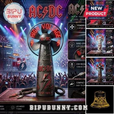 AC/DC High Voltage USB Rechargeable LED Hand Fan