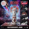 White AC/DC portable fan with red LED 