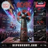 Black AC/DC branded portable fan with red LED 