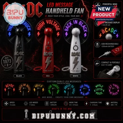 AC/DC LED Message Display Fan