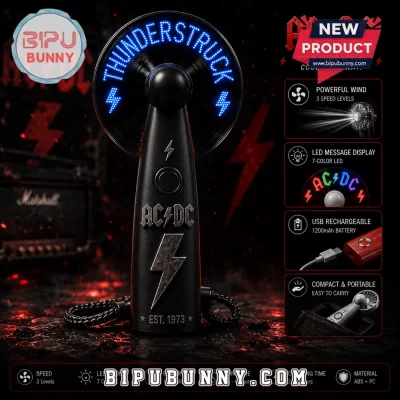 AC/DC LED Message Display Fan