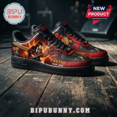 AC/DC PWR UP Tour 2026 Edition Angus Young Custom Air Force 1 Shoes