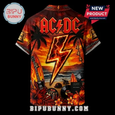 AC/DC Rock Band Tropical Sunset Beach Hawaiian Shirt