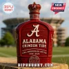 Crimson Alabama Crimson Tide commemorative bottle with white A logo and 134th anniversary text on a stadium background!